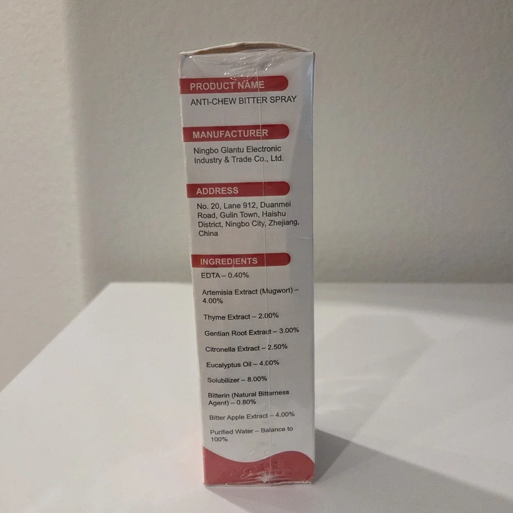 Anti Chew Bitter Deterrent Spray for Dogs Puppies Stop Chewing Scratching 5 Oz